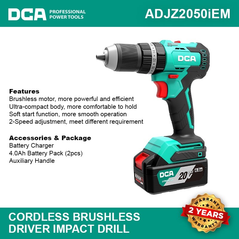 CORDLESS BRUSHLESS DRIVER IMPACT DRILL ADJZ2050iEM