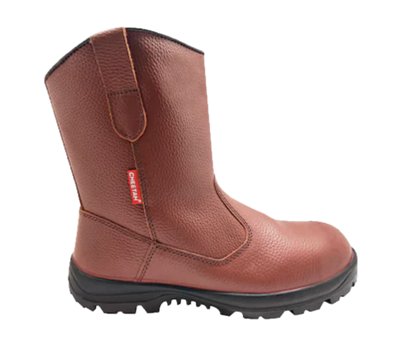 CHEETAH Sepatu Boots Safety Rebound 7288C Brown Ukuran 42