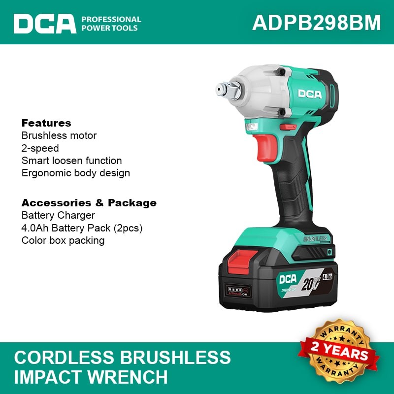 CORDLESS BRUSHLESS IMPACT WRENCH ADPB298BM