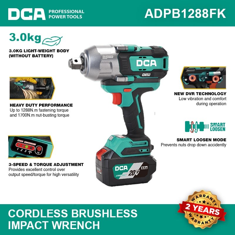 CORDLESS BRUSHLESS IMPACT WRENCH ADPB1288FK