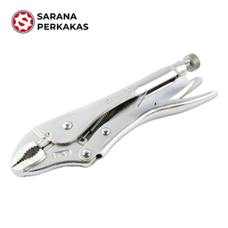 TEKIRO Locking Pliers Curve Tang Buaya Bengkok 7 inch