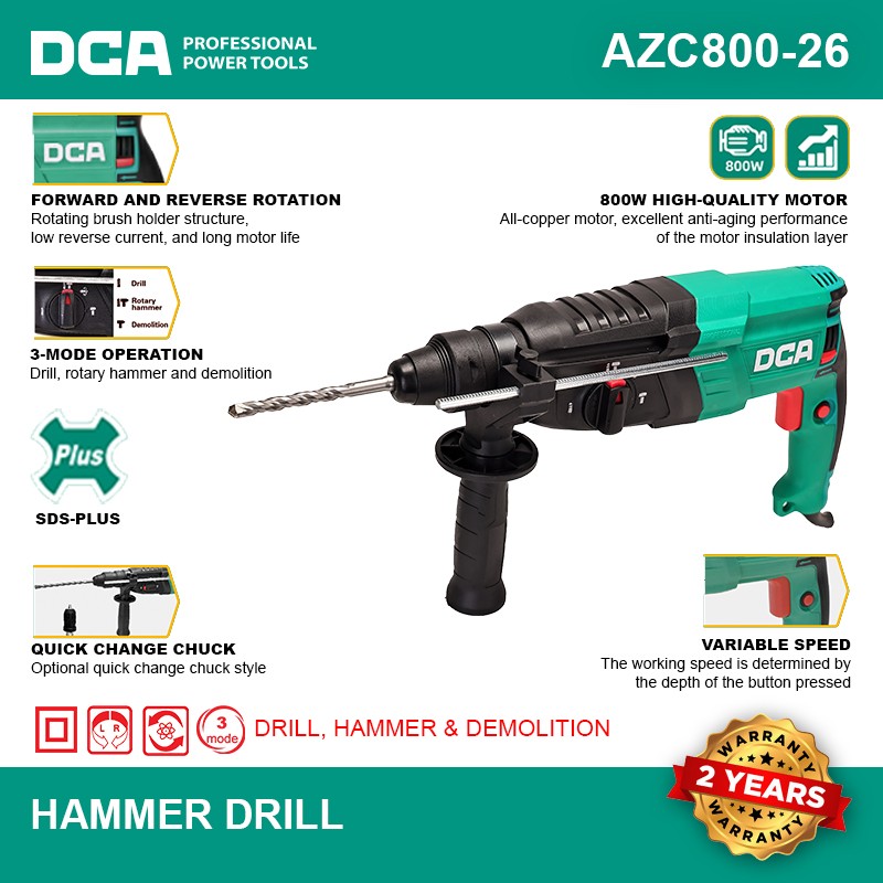 HAMMER DRILL AZC800-26